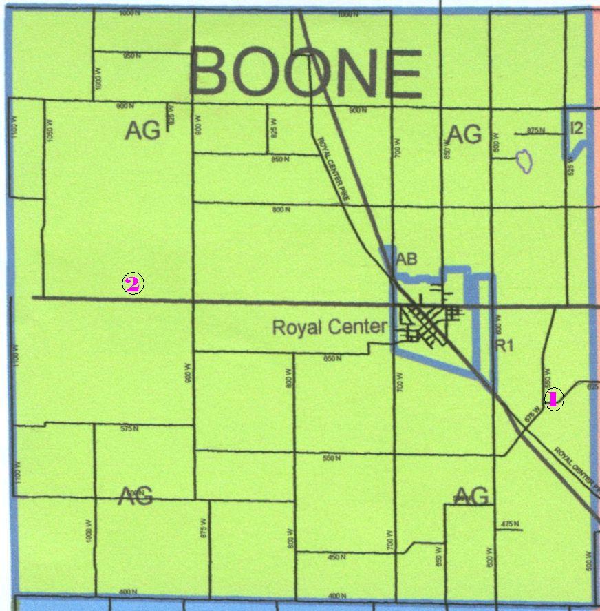 Boone Township, Cass County, IN  recent map