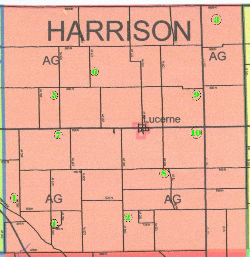 Harrison Township, Cass County, IN recent map