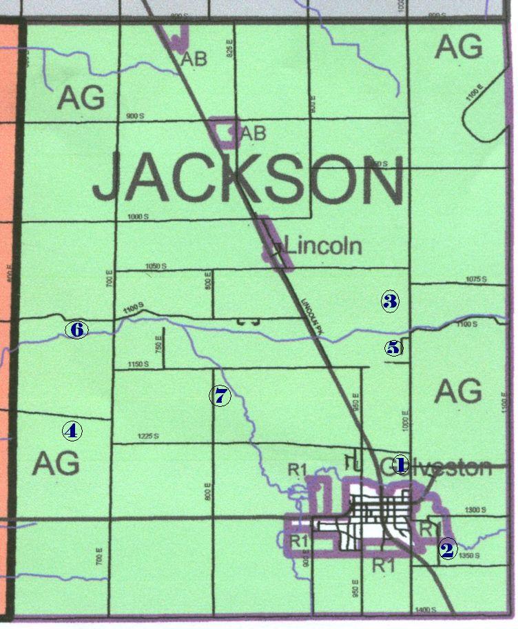 Jackson Township, Cass County, IN recent map