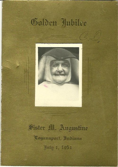 Sister Augustine Golden Jubilee Program program cover