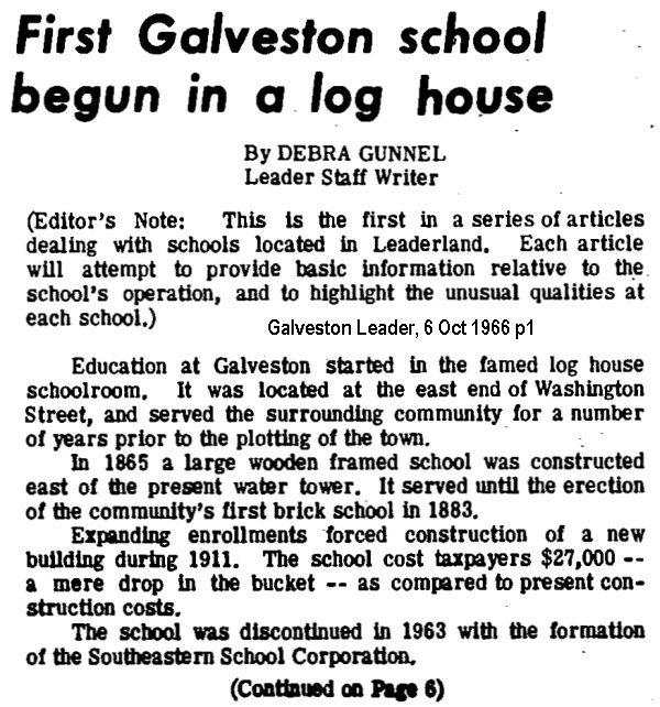 1st Galveston school