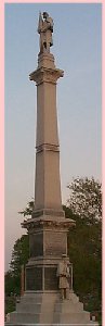 Monument at crown point cemetery